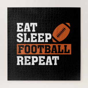 Eat Sleep フットボール Repeat すごい 愛してる フットボール Vi ジグソーパズル