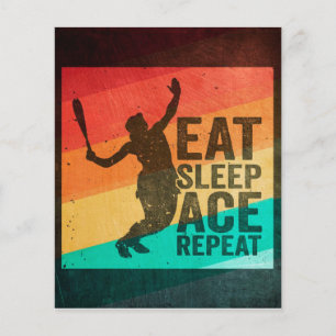Eat Sleep Ace Repeat レトロ チラシ