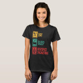 Eat Sleep Aerospace Engineering Engineer Graphic Tシャツ (正面フル)