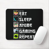 Eat Sleep Anime Gaming Repeat Kawaii Otaku Anime M マウスパッド (マウス)