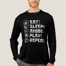 Eat Sleep Anime Play Repeat Otaku Anime Lifestyle トライブレンドＴシャツ
