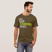 Eat Sleep Astrophysics Repeat Funny Gift Tシャツ (正面フル)