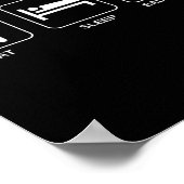 Eat Sleep Badminton, Badminton Player  ポスター (角)