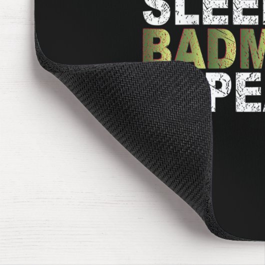 Eat Sleep Badminton Repeat  マウスパッド (コーナー)