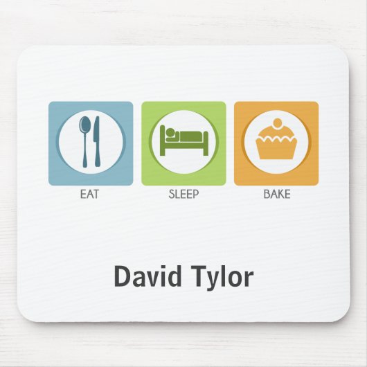 Eat Sleep Bake! マウスパッド (正面)