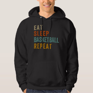 Eat Sleep Basketball Repeat Funny Sport Player Fan パーカ