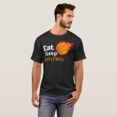 Eat Sleep Basketball Tシャツ (正面フル)