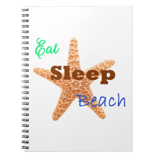 Eat Sleep Beach - ノート (正面)