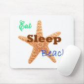 Eat Sleep Beach - マウスパッド (マウス)