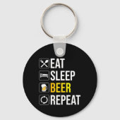Eat Sleep Beer Repeat キーホルダー (裏面)