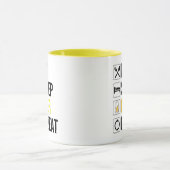 Eat Sleep Beer Repeat マグカップ (中央)