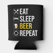 Eat Sleep Beer Repeat 缶クーラー (裏面)