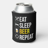 Eat Sleep Beer Repeat 缶クーラー (缶裏面)