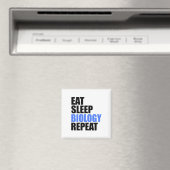 Eat Sleep Biology Repeat 生物学者 教授 教える マグネット (インサイチュ (食洗機))