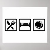 Eat sleep Boule ポスター (正面)
