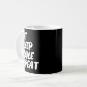 Eat Sleep Boule Repeat 面白いペタンクのボウルのフレーズ コーヒーマグカップ (正面左)