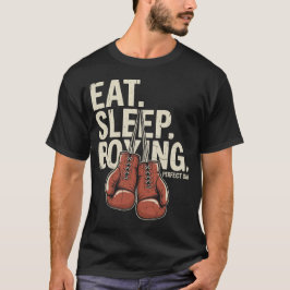 Eat Sleep Boxing パーフェクトデイ ヴィンテージ Tシャツ