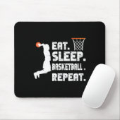 Eat Sleep Bysketbyll Repeat Bysketbyll スポーツ メンズ マウスパッド (マウス)