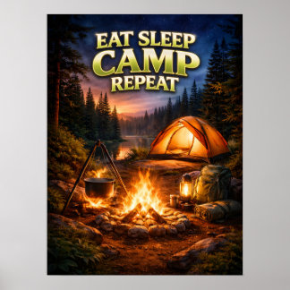 Eat Sleep Camp 炎 ポスター