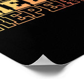 Eat Sleep Cheer Repeat Cheerleader Sport turnen ポスター (角)