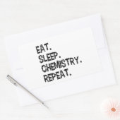 Eat Sleep Chemistry Repeat | 面白い科学グッズ 長方形シール (封筒)