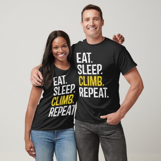Eat Sleep Climb Repeat Climbing Climber Classic T- Tシャツ (ユニセックス)