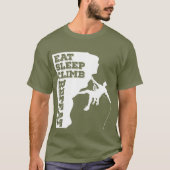 Eat Sleep Climb Repeat Tシャツ (正面)