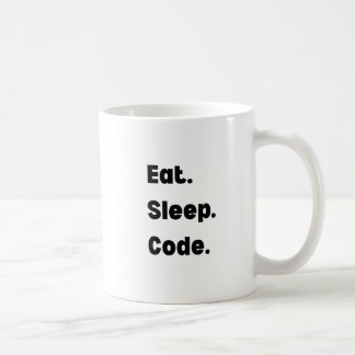 Eat Sleep Code Mug – Motivational Gift for Softwar コーヒーマグカップ