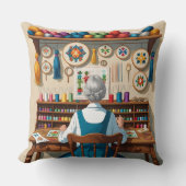 Eat.Sleep.Cross Stitch.Repeat- Gift for Stitchers  クッション (正面)