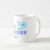 EAT SLEEP CYTOLOGY REPEAT - #ラボライフ コーヒーマグ コーヒーマグカップ (正面右)