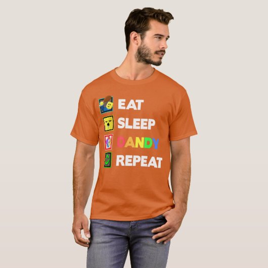 Eat Sleep Dandy Repeat Birthday Decoration Boys Gi Tシャツ (正面フル)