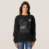 Eat Sleep Dart Repeat   Darts スウェットシャツ (正面フル)