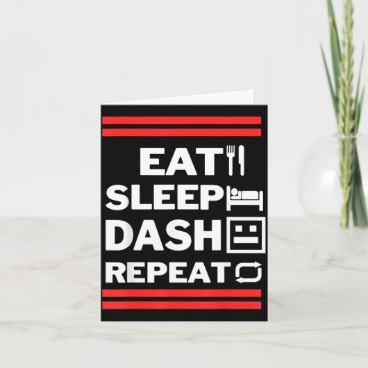 Eat Sleep Dash Repeat ゲーム カード (正面)
