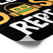 Eat Sleep Dash Repeat ゲーム Geometry Dash ゲーマー ポスター (角)