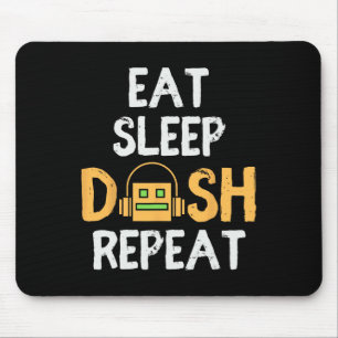 Eat Sleep Dash Repeat ゲーム Geometry Dash ゲーマー マウスパッド