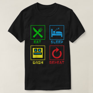 Eat Sleep Dash Repeat Gamer Tee, Video Game Life Tシャツ