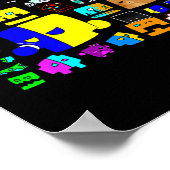 Eat Sleep Dash Repeat Video Game Geometry Video Ga ポスター (角)