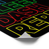 Eat Sleep Dash Repeat Video Game Geometry Video Ga ポスター (角)