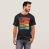 Eat Sleep Detail Auto Body Car Detailing Auto Det Tシャツ (正面フル)