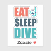 Eat, Sleep, Dive シール (シート)
