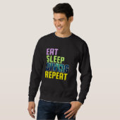eat sleep diving repeat スウェットシャツ (正面フル)