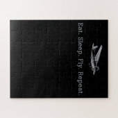 Eat Sleep Fly Drones Repeat Aviator Gift ジグソーパズル (横)