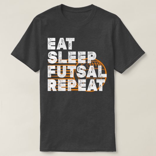 Eat sleep futsal repeat 20 tシャツ (デザイン正面)