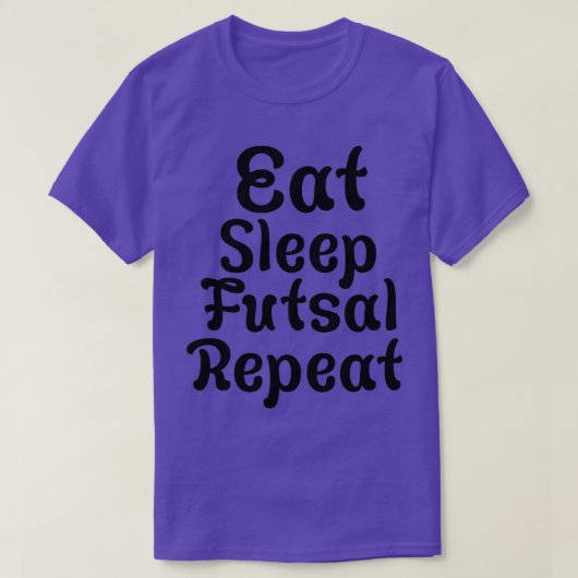 Eat Sleep Futsal Repeat 45 Tシャツ (デザイン正面)