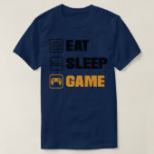 Eat Sleep Game Video Game Player Gaming Console Pc Tシャツ (デザイン正面)