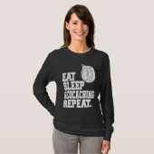 Eat Sleep Geocaching Repeat Geocache Geocacher  1 Tシャツ (正面フル)