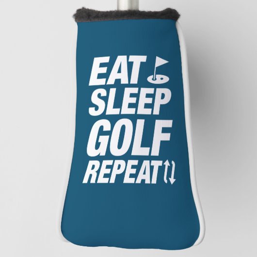 Eat Sleep Golf Repeat ゴルフヘッドカバー (回転90)