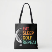 Eat Sleep Golf Repeat トートバッグ (正面)