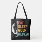 Eat Sleep Golf Repeat トートバッグ (裏面)