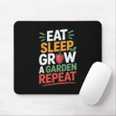 Eat Sleep Grow A Garden Repeat Funny Game  マウスパッド (マウス)